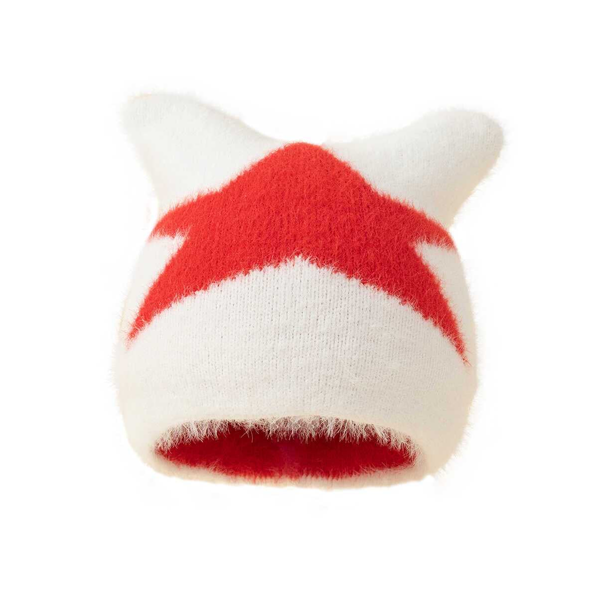 Star on Bunny Wool Beanie