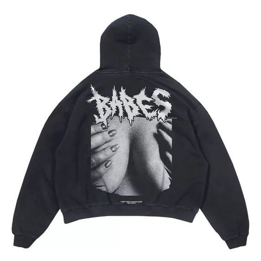 Babes Chest Hoodie