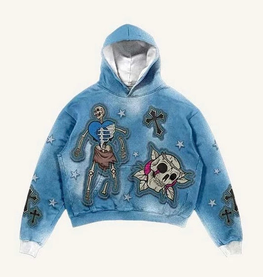 Deja Vu Blue Hoodie