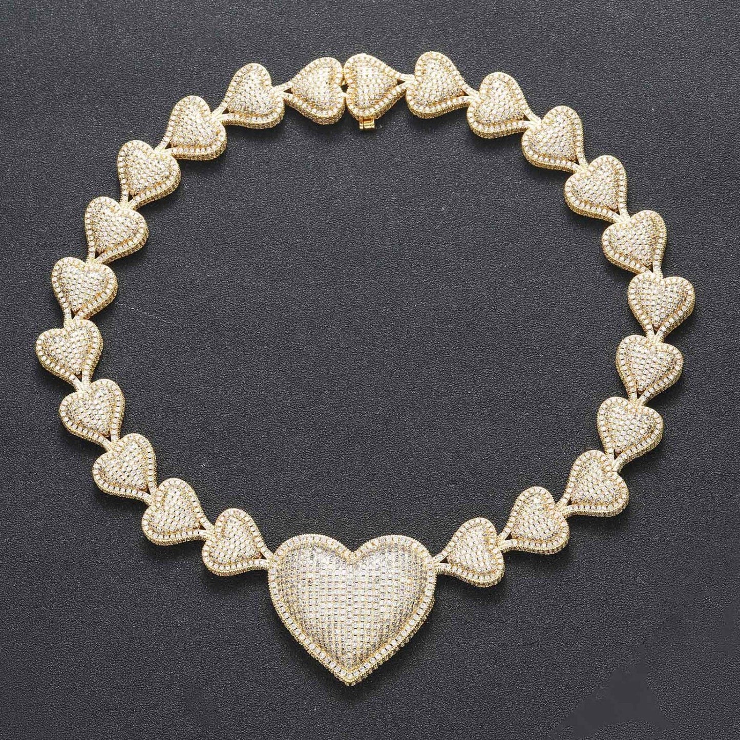 Heart Heart Diamond cuban Chain